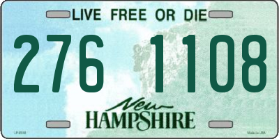 NH license plate 2761108