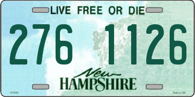 NH license plate 2761126