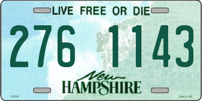 NH license plate 2761143