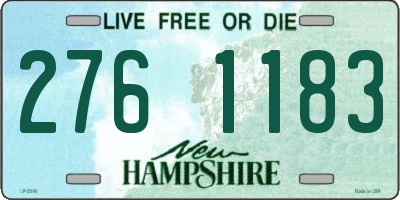 NH license plate 2761183