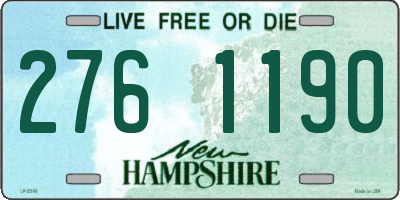 NH license plate 2761190