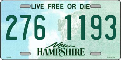 NH license plate 2761193