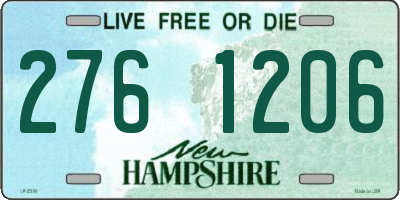 NH license plate 2761206