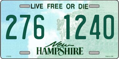 NH license plate 2761240