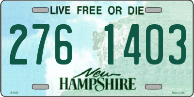 NH license plate 2761403
