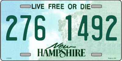 NH license plate 2761492