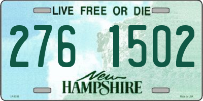 NH license plate 2761502