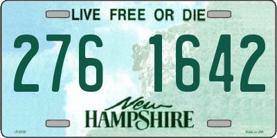 NH license plate 2761642