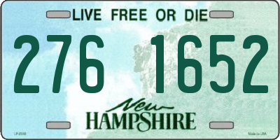 NH license plate 2761652