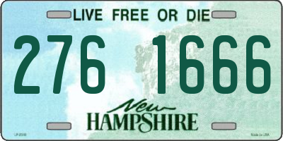 NH license plate 2761666