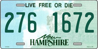 NH license plate 2761672
