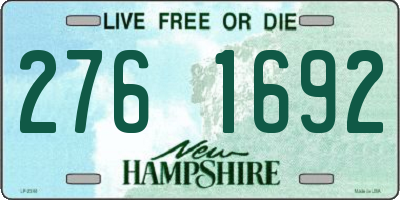 NH license plate 2761692