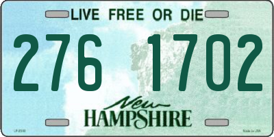 NH license plate 2761702
