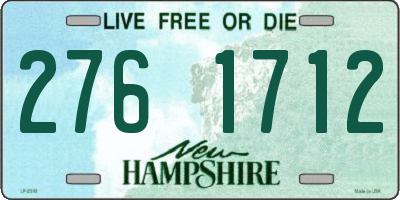 NH license plate 2761712