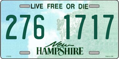 NH license plate 2761717