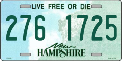 NH license plate 2761725