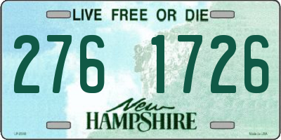 NH license plate 2761726