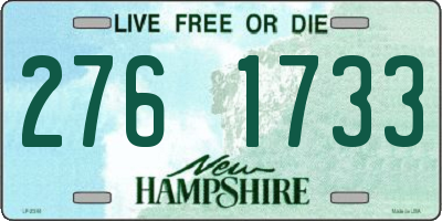 NH license plate 2761733