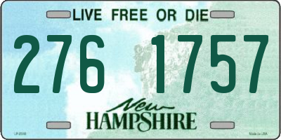 NH license plate 2761757