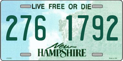 NH license plate 2761792