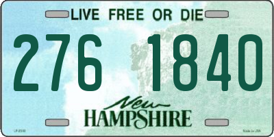 NH license plate 2761840