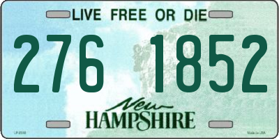 NH license plate 2761852
