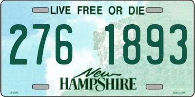 NH license plate 2761893