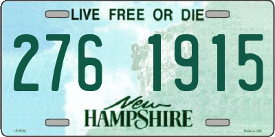 NH license plate 2761915