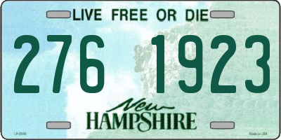 NH license plate 2761923