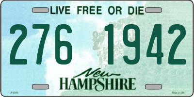NH license plate 2761942