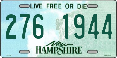 NH license plate 2761944