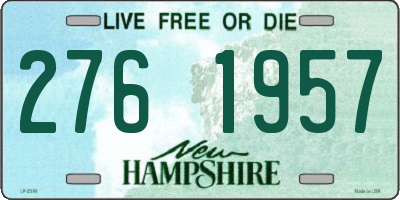 NH license plate 2761957