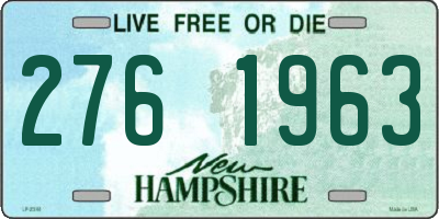 NH license plate 2761963