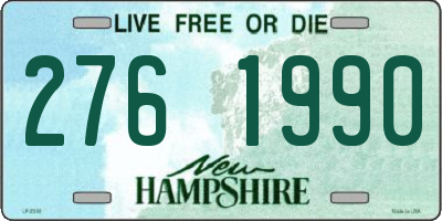 NH license plate 2761990