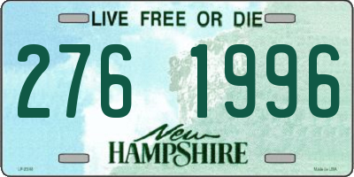 NH license plate 2761996