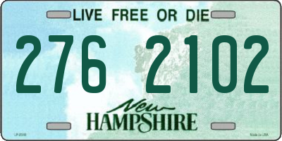 NH license plate 2762102