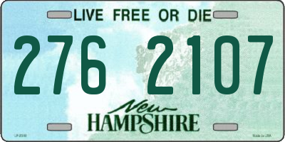 NH license plate 2762107