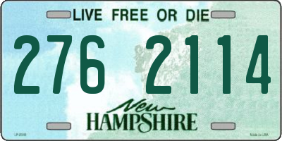 NH license plate 2762114