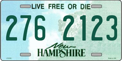 NH license plate 2762123