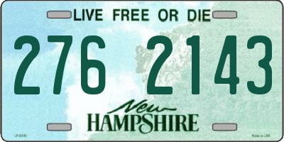 NH license plate 2762143