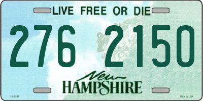 NH license plate 2762150