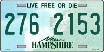 NH license plate 2762153