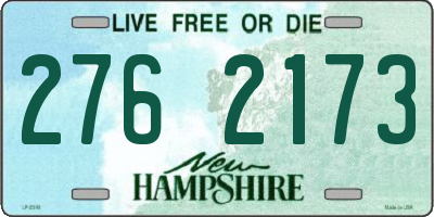 NH license plate 2762173