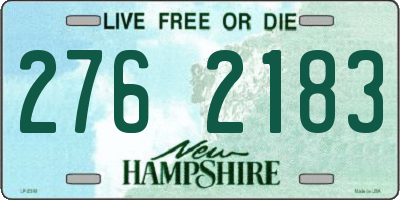 NH license plate 2762183