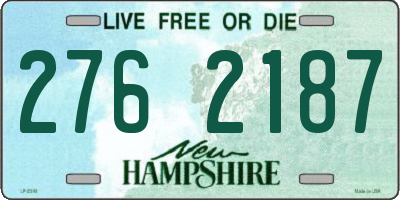 NH license plate 2762187