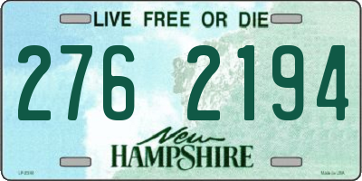 NH license plate 2762194