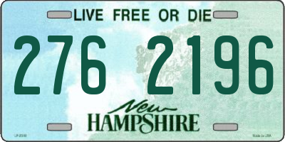 NH license plate 2762196