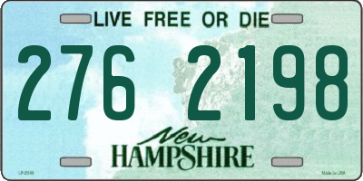 NH license plate 2762198