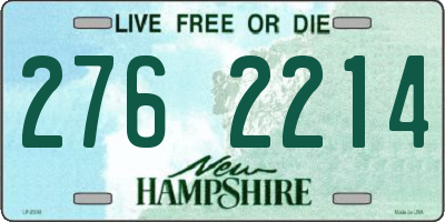 NH license plate 2762214