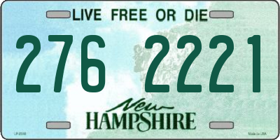 NH license plate 2762221